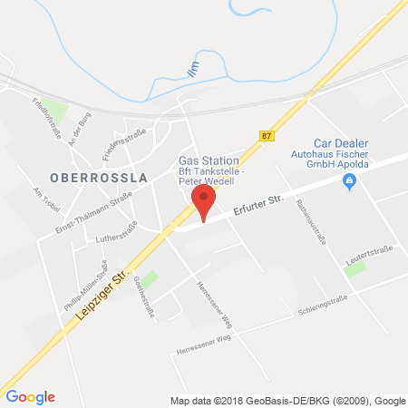 Position der Autogas-Tankstelle: bft Station (FTB) in 99510, Apolda-Oberroßla