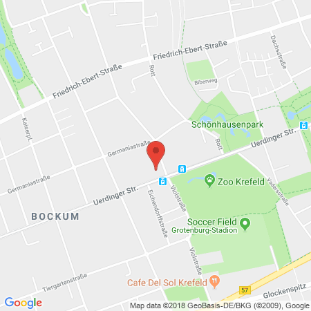 Position der Autogas-Tankstelle: Star Tankstelle in 47800, Krefeld