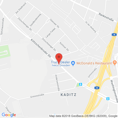 Position der Autogas-Tankstelle: Schaffer Mobile in 01139, Dresden-Kaditz
