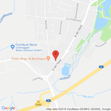 Standort der Autogas Tankstelle: Westfalen Tankstelle Frank Lemke in 59302, Oelde