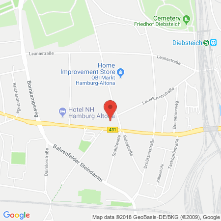 Standort der Autogas Tankstelle: Aral Tankstelle (LPG der Aral AG) in 22761, Hamburg
