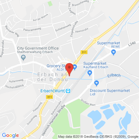 Standort der Autogas Tankstelle: JET Tankstelle in 89155, Erbach
