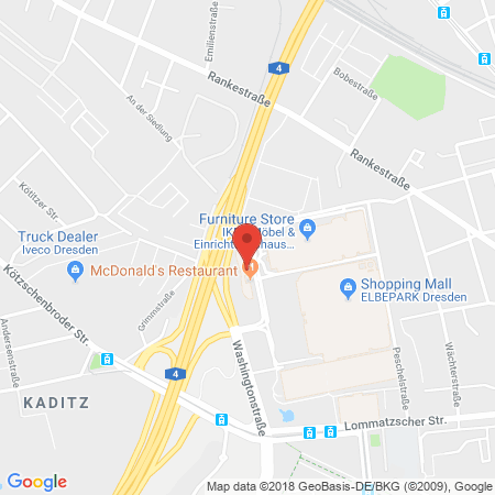 Position der Autogas-Tankstelle: JET Tankstelle in 01139, Dresden