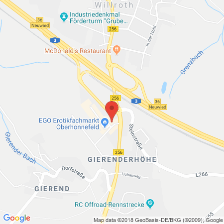 Standort der Autogas Tankstelle: JET Tankstelle in 56587, Oberhonnefeld