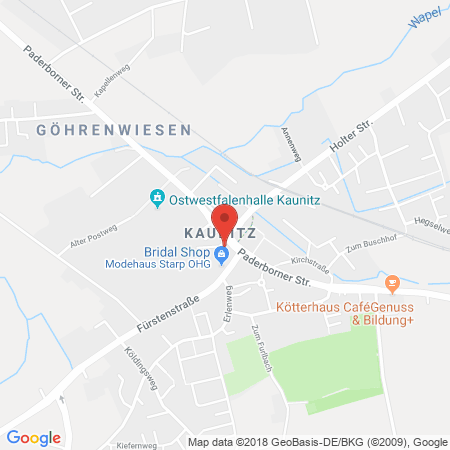 Standort der Autogas Tankstelle: AVIA-Station Liemke in 33415, Verl-Kaunitz