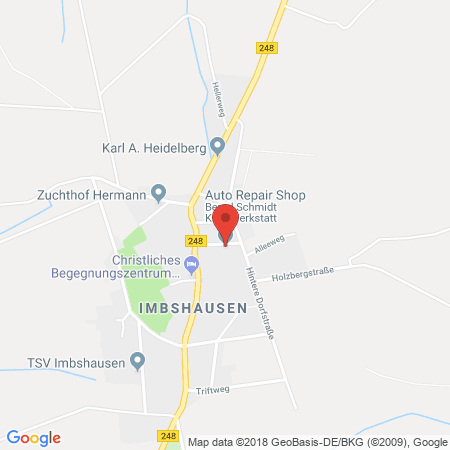 Position der Autogas-Tankstelle: Kfz-Meisterbetrieb Bernd Schmidt in 37154, Northeim-Imbshausen