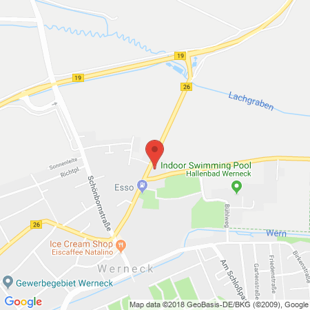 Standort der Autogas Tankstelle: Walther Tankstelle Maria Hubel in 97440, Werneck