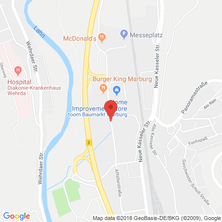 Standort der Autogas Tankstelle: Tankstelle G. Fischer in 35039, Marburg