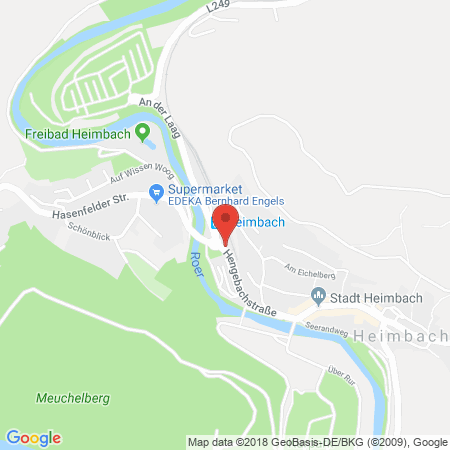 Position der Autogas-Tankstelle: Aral Tankstelle in 52396, Heimbach