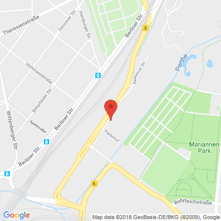 Position der Autogas-Tankstelle: Total Station in 04347, Leipzig