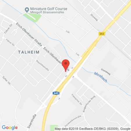 Position der Autogas-Tankstelle: Star Tankstelle in 65199, Wiesbaden