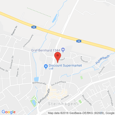 Standort der Autogas Tankstelle: ARAL Tankstelle in 33803, Steinhagen
