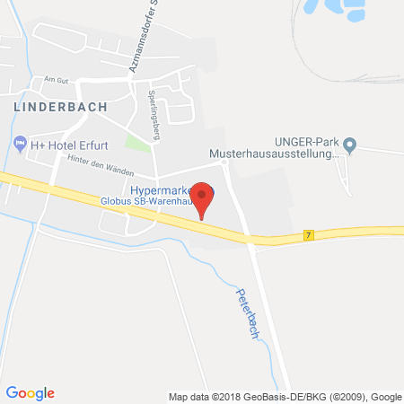 Standort der Autogas Tankstelle: GLOBUS in 99198, Erfurt-Linderbach