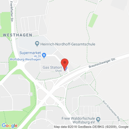 Standort der Autogas Tankstelle: Shell Station in 38444, Wolfsburg