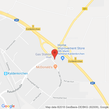 Position der Autogas-Tankstelle: Shell Station in 41334, Nettetal