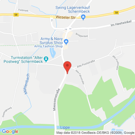 Standort der Autogas Tankstelle: Rudolf Domjahn e.K. (Tankautomat) in 46514, Schermbeck-Bricht