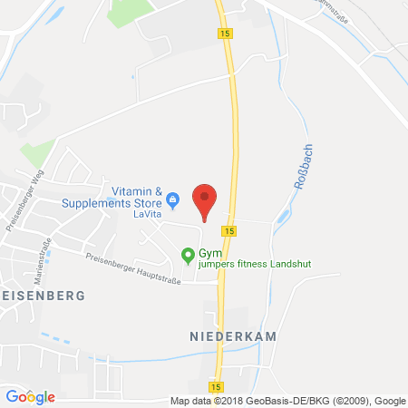 Position der Autogas-Tankstelle: KTS Gmbh & Co. KG&#8206; in 84036, Kumhausen
