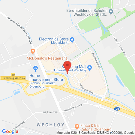 Standort der Autogas Tankstelle: Hoyer Tank Treff in 26129, Oldenburg