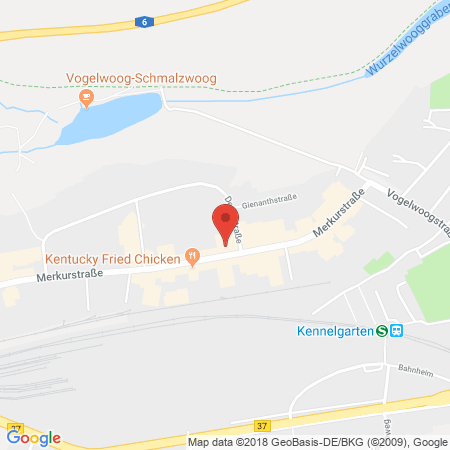 Position der Autogas-Tankstelle: Shell Station Gregor Tankstellen GmbH in 67663, Kaiserslautern