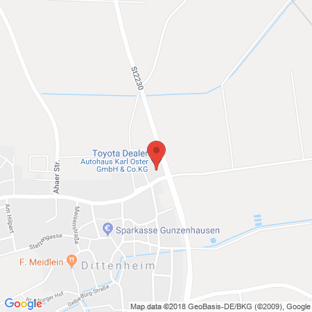Standort der Autogas Tankstelle: Autohaus Oster (Tankautomat) in 91723, Dittenheim