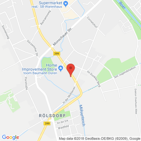 Standort der Autogas Tankstelle: STAR Tankstelle in 52355, Düren