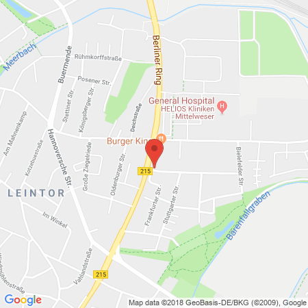 Position der Autogas-Tankstelle: BFT-Tankstelle Cunow KG in 31582, Nienburg
