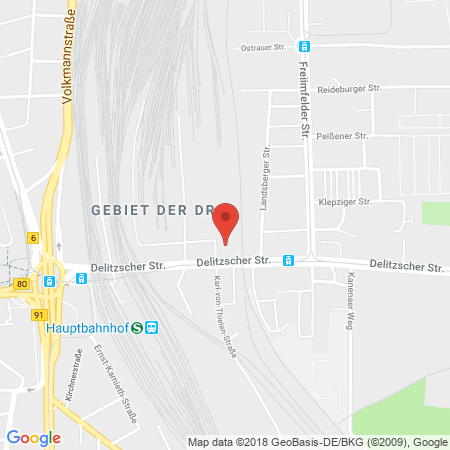 Position der Autogas-Tankstelle: Logisch Mobil GmbH in 06112, Halle