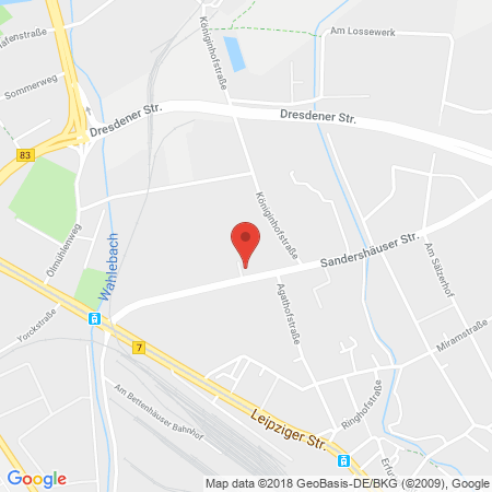 Standort der Autogas Tankstelle: Agip Tankstelle in 34123, Kassel