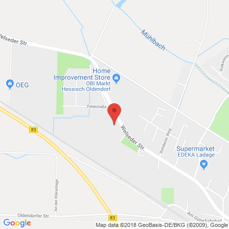 Position der Autogas-Tankstelle: ESSO-Station in 31840, Hessisch Oldendorf