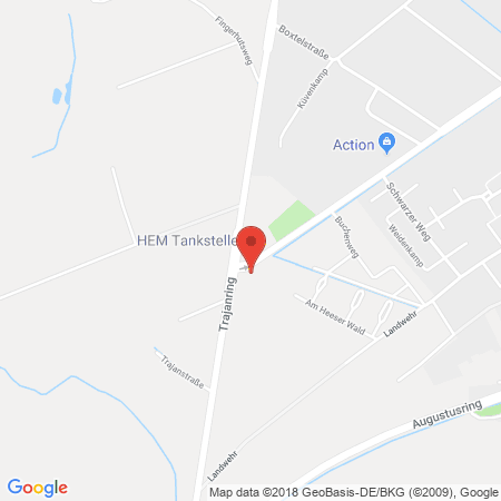Standort der Autogas Tankstelle: HEM Tankstelle in 46509, Xanten