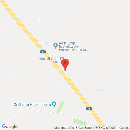 Standort der Autogas Tankstelle: Am Hockenheimring Ost (LPG der Aral AG) in 68766, Hockenheim
