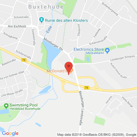 Position der Autogas-Tankstelle: STAR-Tankstelle/ BEWOMA-HANDELS-GmbH in 21614, Buxtehude
