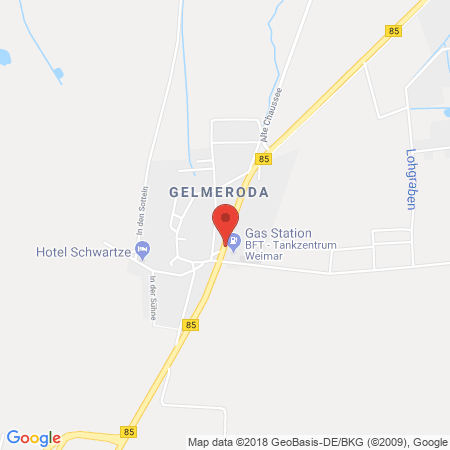 Position der Autogas-Tankstelle: Tankzentrum Weimar, Dietmar Baumann in 99428, Weimar