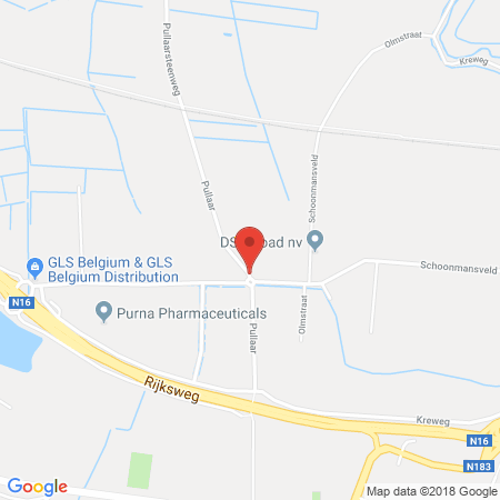 Position der Autogas-Tankstelle: Vdb in 2870, Puurs Ruisbroek