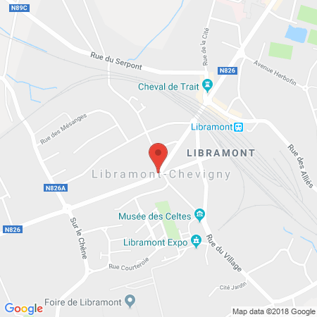 Standort der Autogas Tankstelle: Total in 6800, Libramont