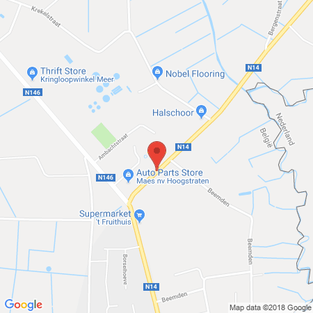 Position der Autogas-Tankstelle: Pollet in 2322, Minderhout