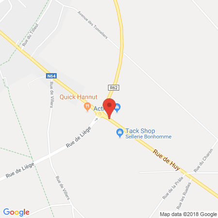 Standort der Autogas Tankstelle: Avia in 4280, Hannut