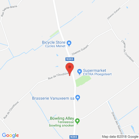 Standort der Autogas Tankstelle: Cado in 7782, Ploegsteert