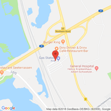 Position der Autogas-Tankstelle: Autohof Northeim (LPG der Aral AG) in 37154, Northeim