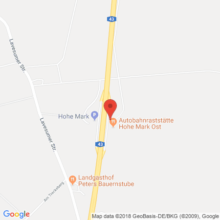 Standort der Autogas Tankstelle: BAT Hohe Mark Ost (LPG der Aral AG) in 45721, Haltern