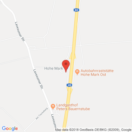 Standort der Autogas Tankstelle: BAT Hohe Mark West (LPG der Aral AG) in 45721, Haltern