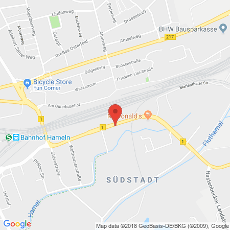 Standort der Autogas Tankstelle: Raiffeisen-Landbund e.G. in 31789, Hameln