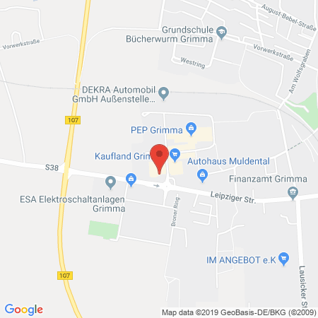 Position der Autogas-Tankstelle: Autohaus Linke GmbH in 04668, Grimma