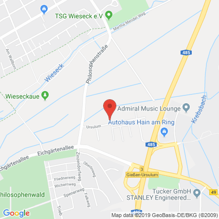 Position der Autogas-Tankstelle: Firma Leszek Chrobok in 35396, Gießen