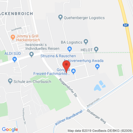 Position der Autogas-Tankstelle: Autofit Kfz-Meister-Fachbetrieb Georg & Iadarola GbR in 41539, Dormagen