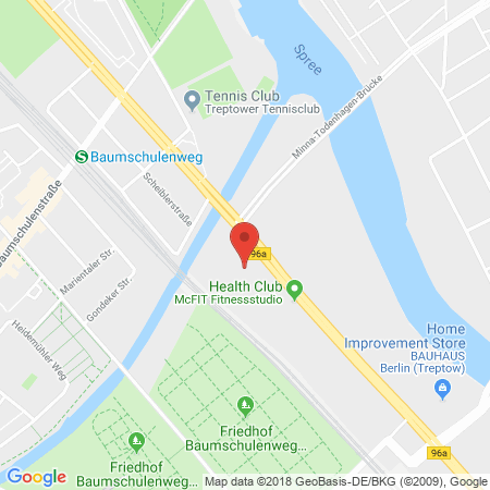 Position der Autogas-Tankstelle: Aral Tankstelle Eckhard Kautge in 12437, Berlin