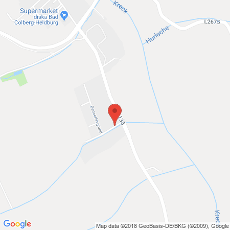Position der Autogas-Tankstelle: Auto Hartmann in 98663, Bad Colberg-Heldburg