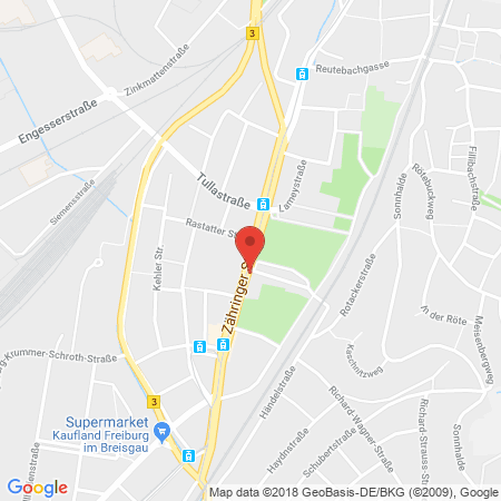 Standort der Autogas Tankstelle: HEM Tankstelle in 79108, Freiburg 