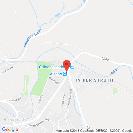 Position der Autogas-Tankstelle: Belloil in 57518, Alsdorf