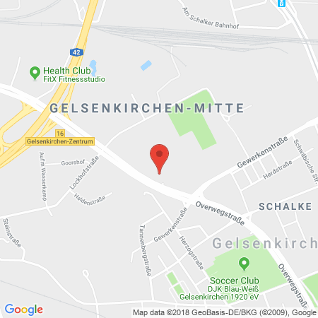 Position der Autogas-Tankstelle: TOTAL in 45881, Gelsenkirchen